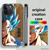 Saiyan Goku Vegeta Super Blue Laser Phone Case - HelloAnimeCases